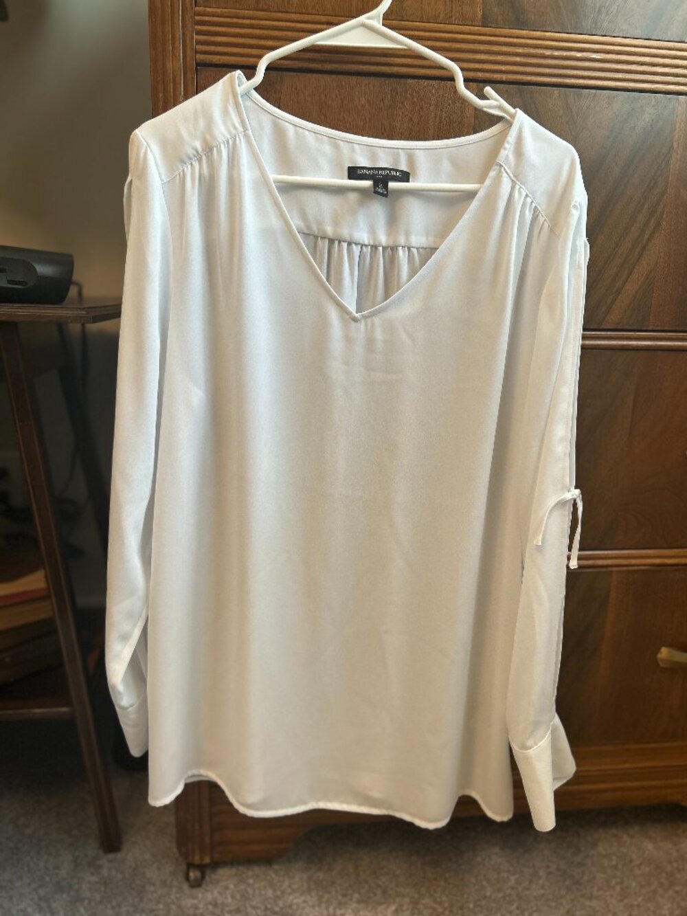 Banana Republic Sheer Blouse - size lg